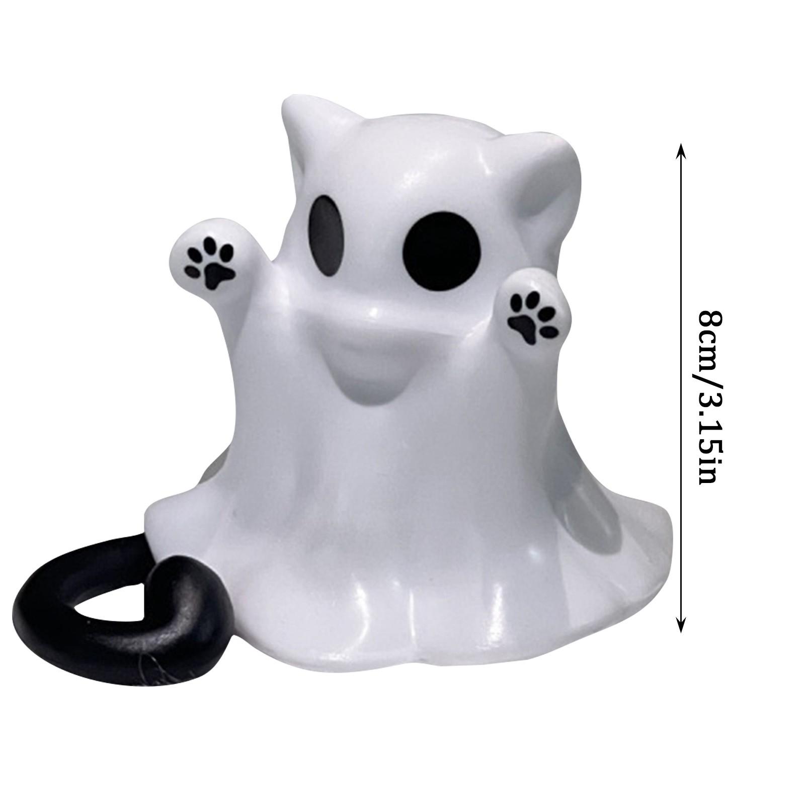 

Хэллоуин Статуэтка кошки Угрожающая кошка Фигурка Украшение кошки Фигурка Украшение на Хэллоуин Милая фигурка Подарок Украшение One Size белый