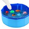 Foldable Pet Bathing Pool Foldable Design With 6 Floating Toy Skid Proof Base Rubber For Dog And Cats