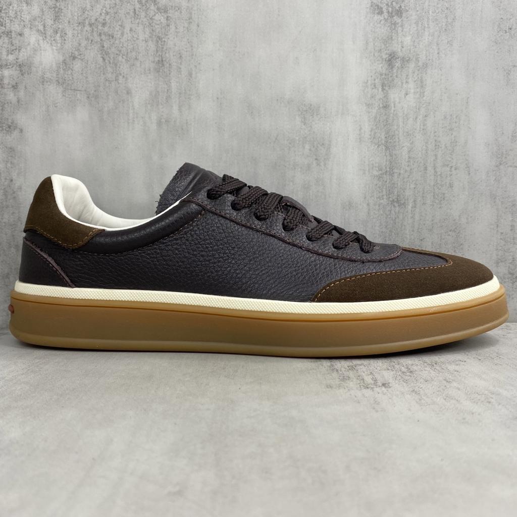 Holiday Gift Luxury Shoes Casual Sneakers Handmade Unisex Style Leather Upper Calfskin Lining Oxford Sole Breathable Non-slip