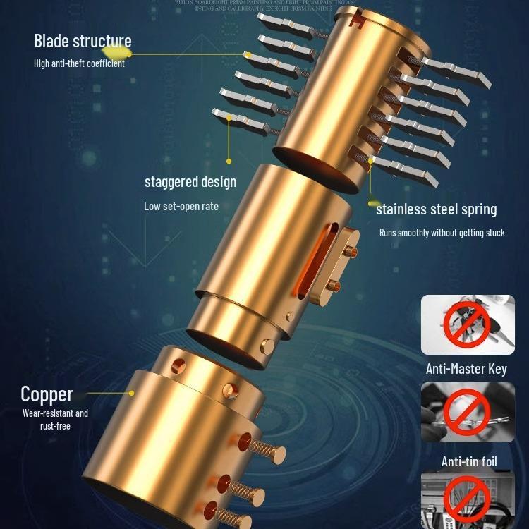 Double Door Password Glass Lock with Extended Code and Anti-theft U-lock for Electric Vehicles