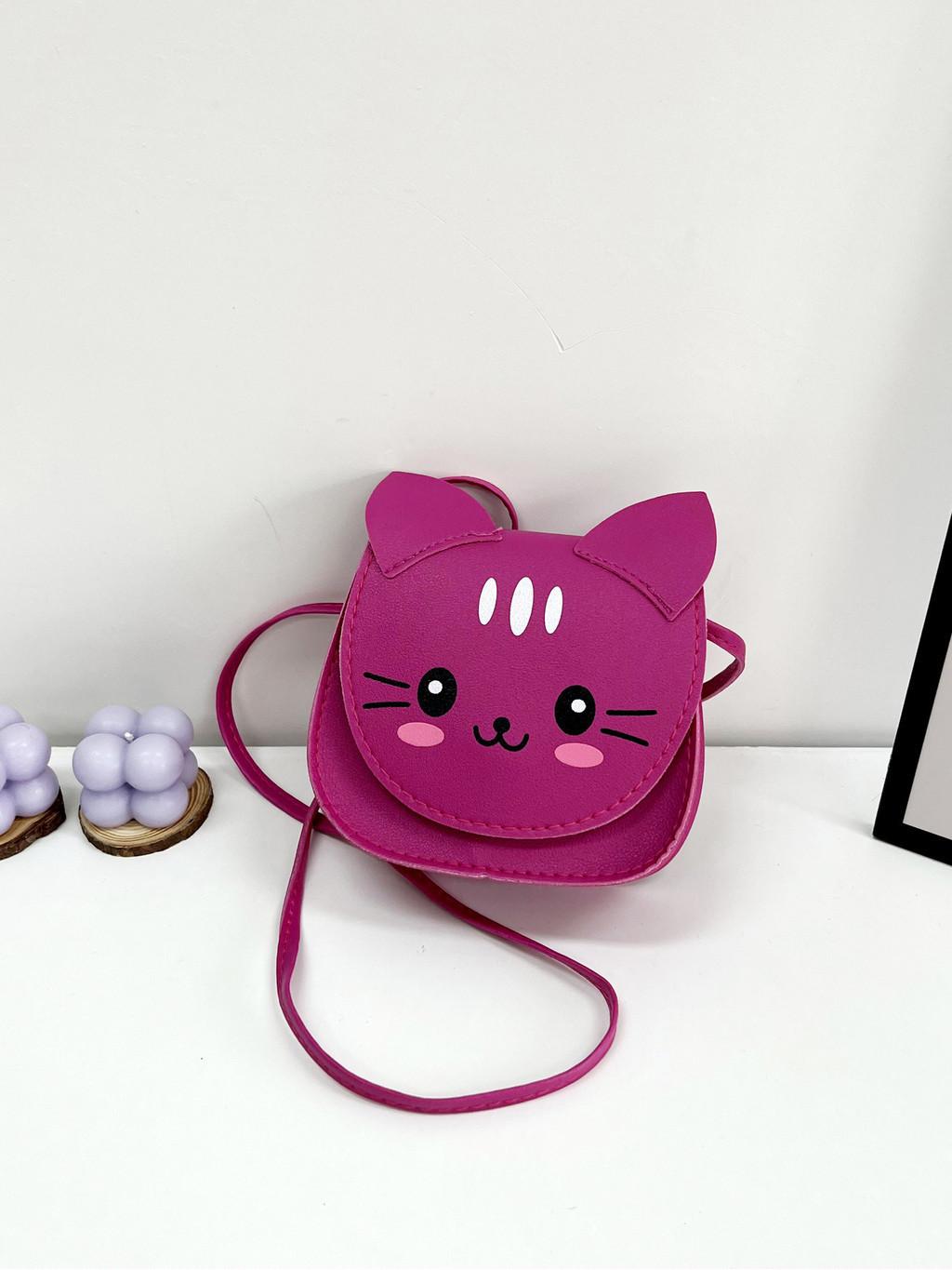 Adorable Cartoon Cat Girls Shoulder Bag Cute Crossbody For Kids Stylish And Fun