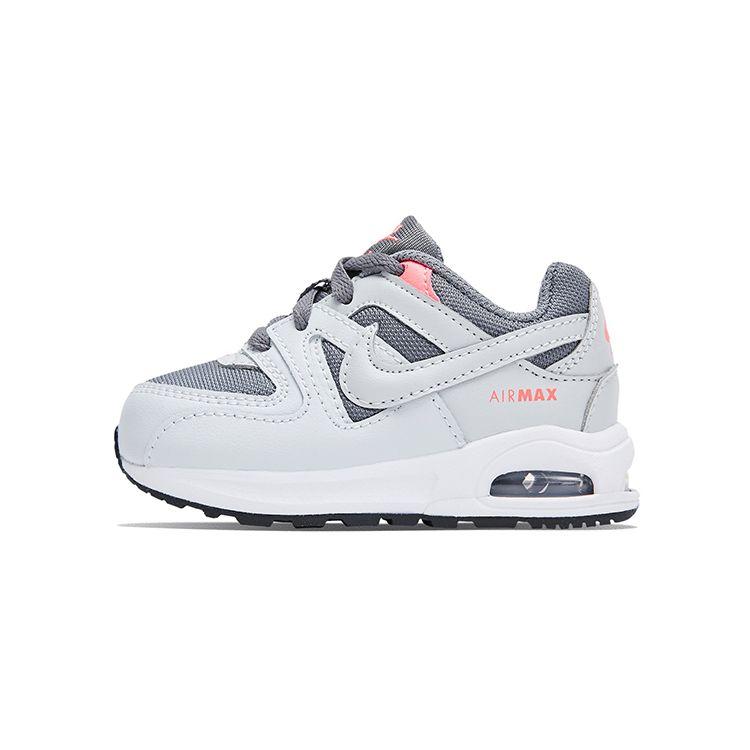 Nike Command Flex Non-Slip Shock Absorption Wear-Resistant Rebound Breathable Low-Top Walking Shoes Baby Shoes Gray White 844351-001