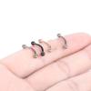 Lip Ring Fake Labret Piercing Barbell Lip Clip Cuff Non-piercing Eyebrow nail Zirconia Lip Clip