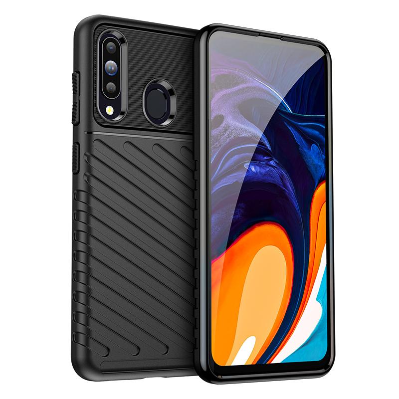 Coque de Luxe Housse Anti-choc en Silicone pour Téléphone Samsung Galaxy A10/M10/A20/A30/M10S/Wide4/A40/A30S/A50/A50S/A60/M40 Galaxy A50S noir