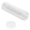 10pcs Round Coin Storage Tubes Clear Screw On Lid Coin Collection Tubes Plastic Reusable Coin Organizer Tubes