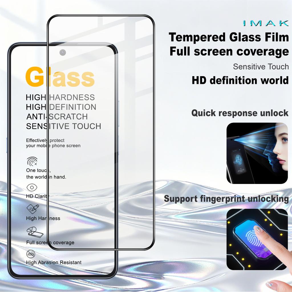 For Honor X8d 4G Glass IMAK Full Coverage Tempered Glass Film Pro+ Series 169mm