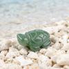 Micro Landscape Turtle Ornament Hand-Carved Natural Stone Figurines Symbolizing Longevity Good Luck Statue for Fish Tank
