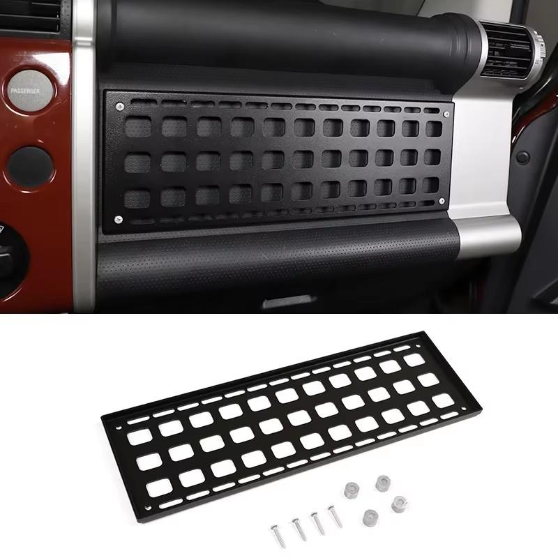 

For Toyota FJ Cruiser 2007-2025 Aluminum Alloy Car Copilot Tray Multifunctional Foldable Storage Rack Car Interior Accessories