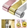 Self-Adhesive Mirror Tile Wall Sticker Decal Mosaic DIY Home Room Stick-On
