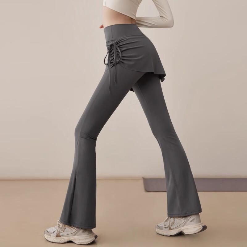 Women's Fake Two-Piece Yoga Skirt Pants