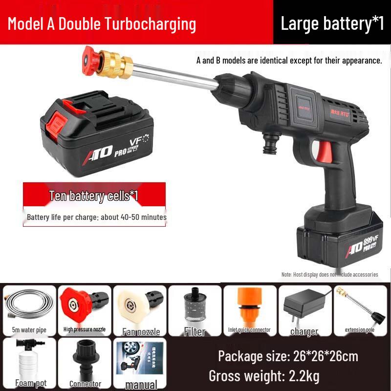 Kalei ATO Cordless High-Pressure Car Washer CN Plug (adapter Included)