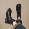 Fashion New Autumn Winter Women Boot Platform Shoes for Women Round Toe Short Boots Fashion Boots Chunky Heel Knight Boots Handmade