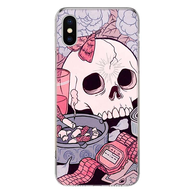 Pink Cat Skull Sorceress Witch Phone Case For iPhone 11 12 13 Mini 14 15 Plus 17 Air 16 Pro Max 16E 7 8 SE 2020 Customized Print