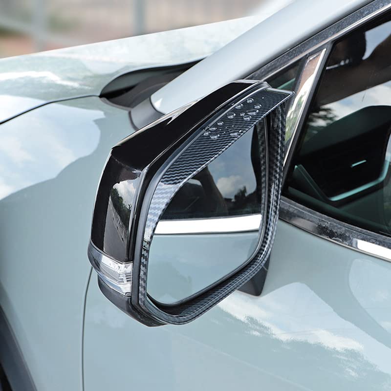 Onami Toyota RAV4 Side Mirror Rain Compatible with the New Toyota XA50 Ensures Set Fiber Visors, Covers, RAV4, Model, Visibility, ABS, 2-Piece (Carbon
