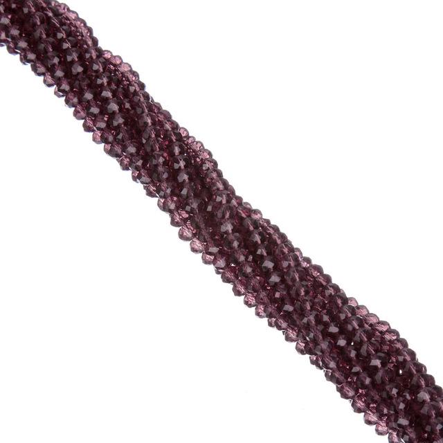 

Стеклянные бусины 4 мм для изготовления украшений. 145 штук Light wine red