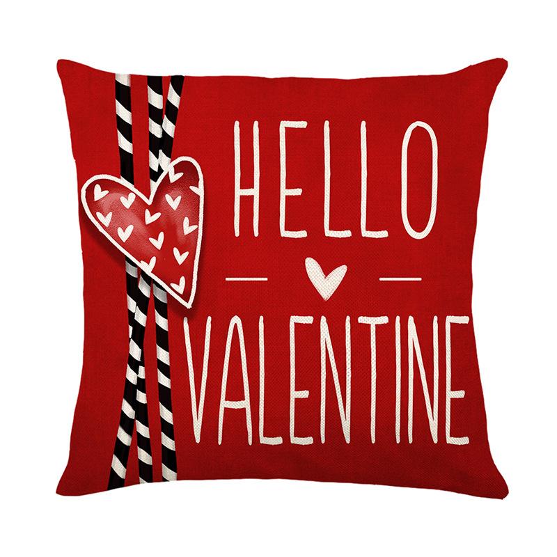 Valentine's Day Pillow Cover Love Pillow Sofa Decoration Pillow Festive Headboard Cushion Cover