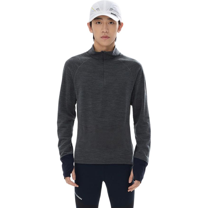 Salomon Pl Hz Fleece Pullover Outdoor Hiking Breathable Warm Sweatshirt Men tops C29233 XL 15900₽