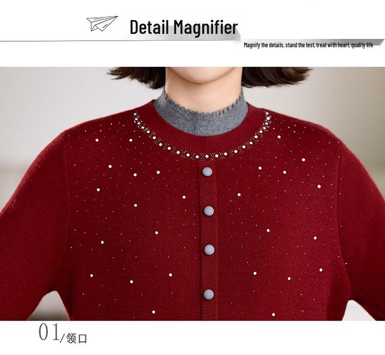 Neues Baby von Mama: Herbst/Winter Strick-Samt Basis-Pullover - Vielseitig, Warm und Stilvoll für Damen