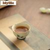60ml Hand-painted Ginkgo Teacup Aesthetic Tea Bowl Beautiful Tea Cup Tea-tasting Meditation Cup Chazhan Master Cups Drinkware