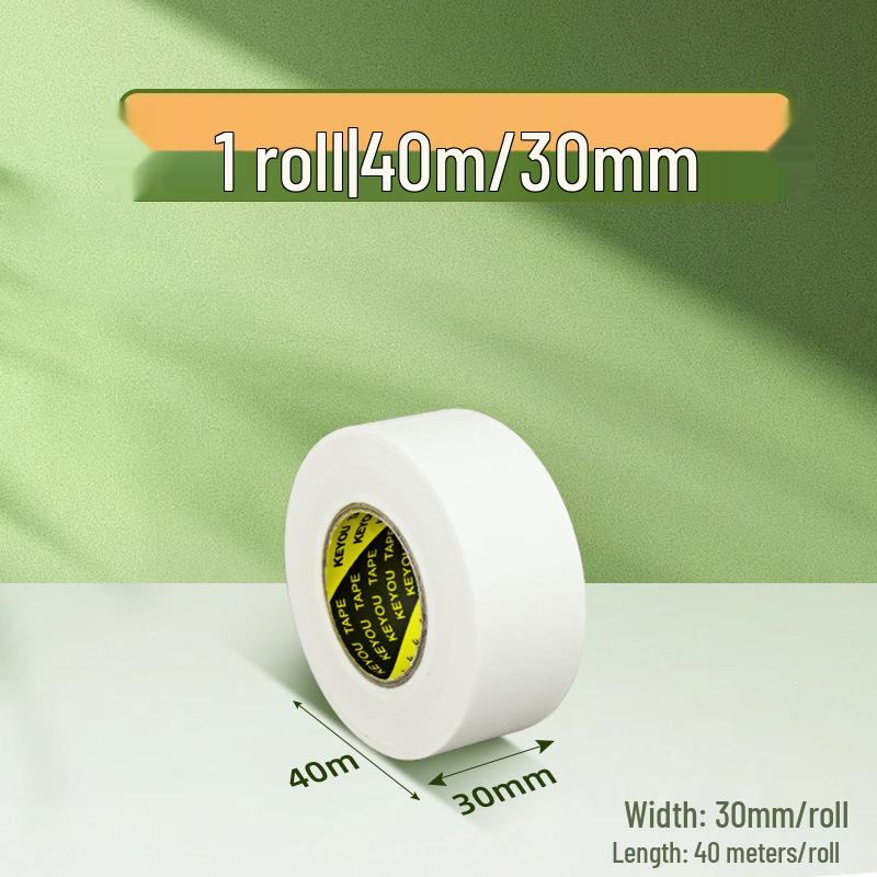 Residue-Free White Texture Paper Tape for Art Students - Decorative Edge Sealing & Spray Painting Masking Tape
