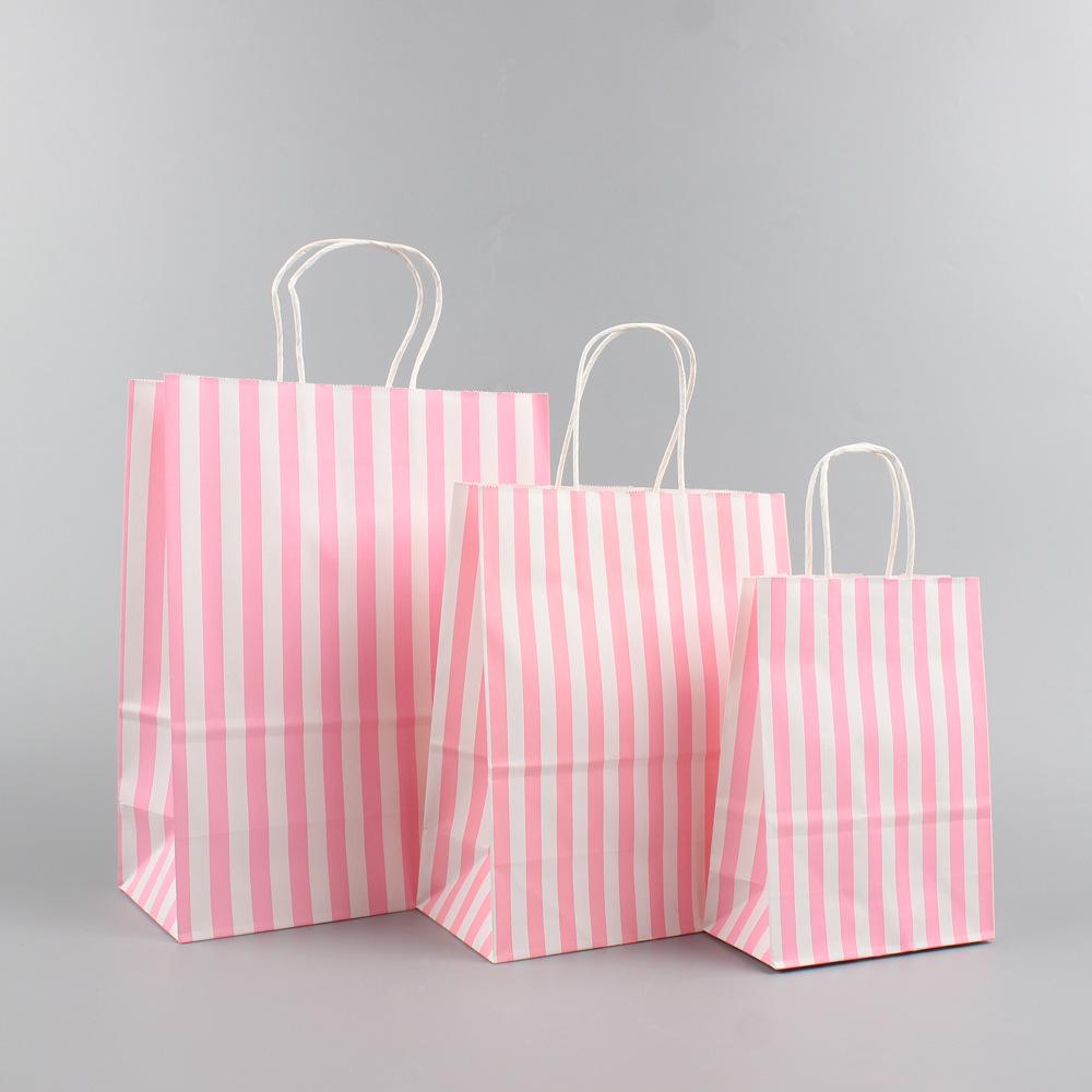 Liela punktota Ziemassvētku dāvanu maisiņš - Pārnēsājams kraftpapīrs