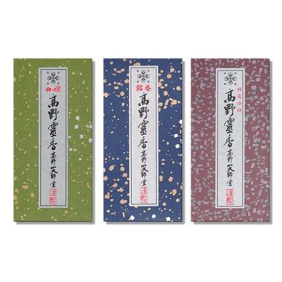 Coffret de 3 bâtonnets d'encens Koyasan Daishido Takano Reika Famous spécialement sélectionnés (Bois de Santal, Encens, Bois de Santal) (3)