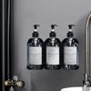Hand Press Wall Mounted Soap Dispenser Lock Clear/Brown Bath Lotion Container Large Capacity Reusable Hand Sanitizer Jar Travel