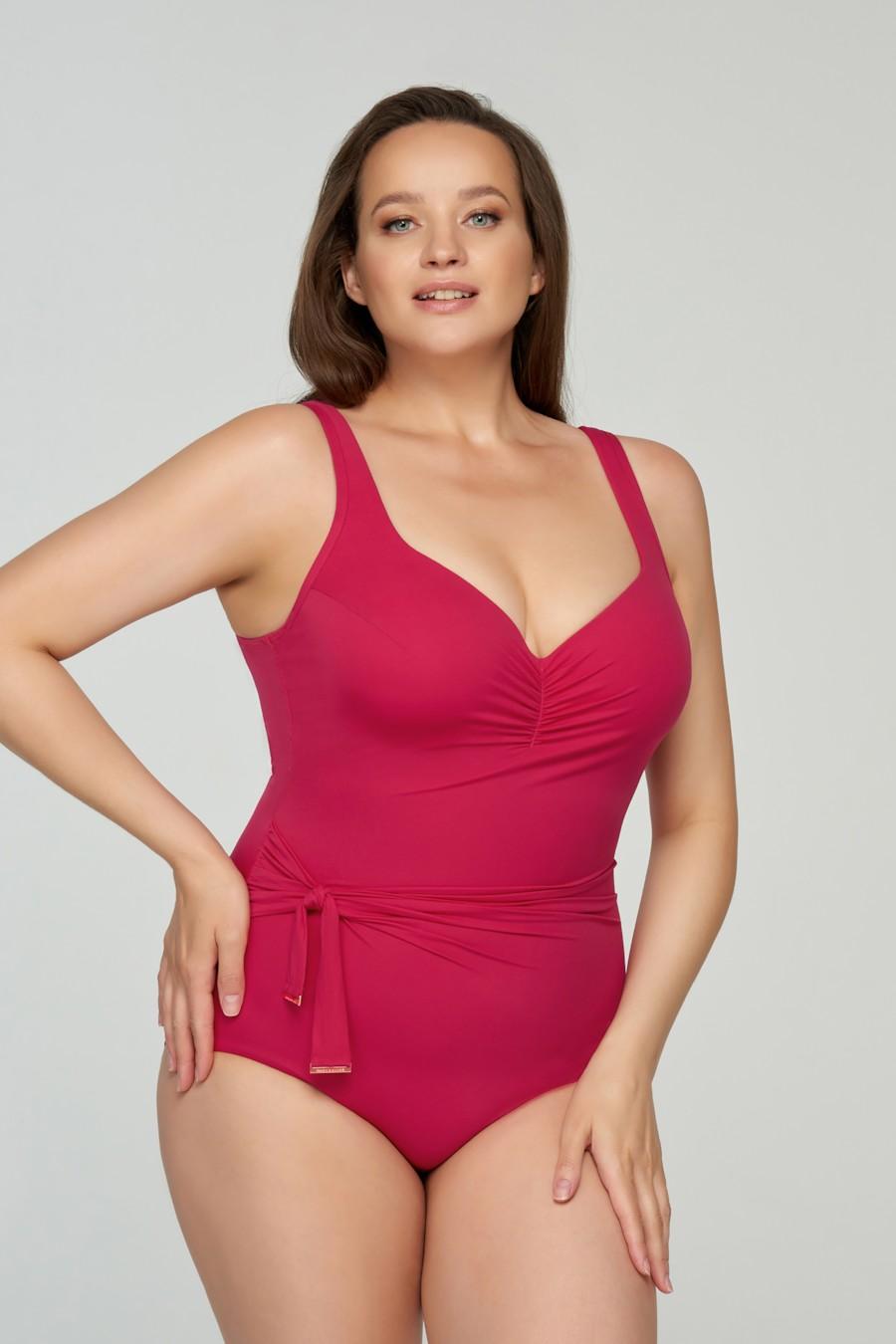 

Злитий купальник на широких бретелях Marc & Andre (83785) 56C/5XL рожевий