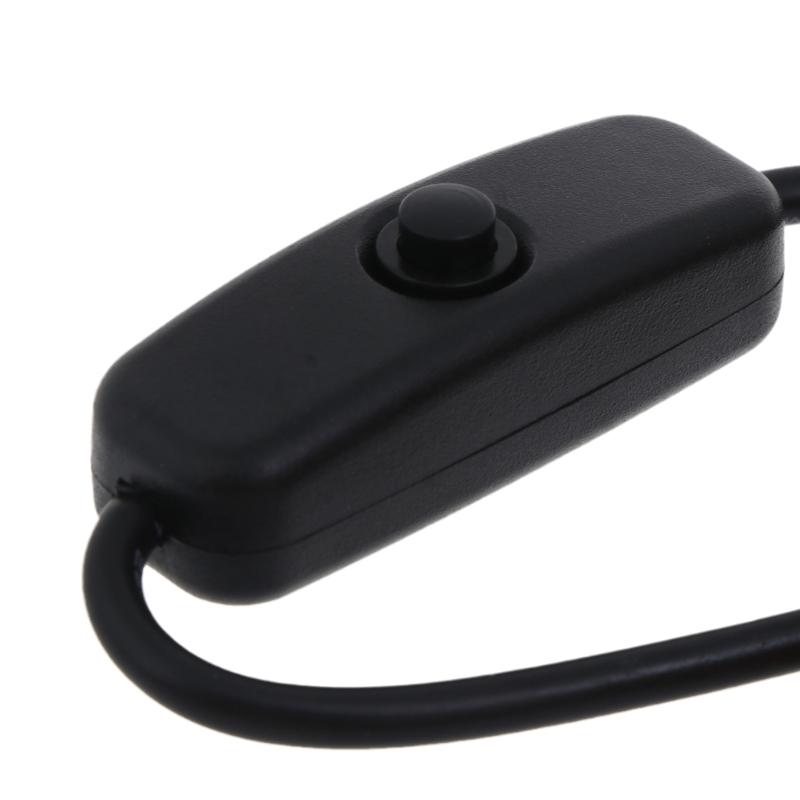 Cablu comutator de alimentare pentru sursa de alimentare RaspberryPi 4B, cablu prelungitor USB tip C la USB A cu buton pornit/oprit, negru