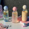 Kawaii Glass Water Bottle For Girls Woman Transparent Glass Cup For Hot and Cold Beverages Heat-resistant Glassware Drinkware