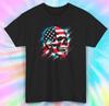Patriotic Skull Shirt | American Flag Skull Graphic Tee S-5XL