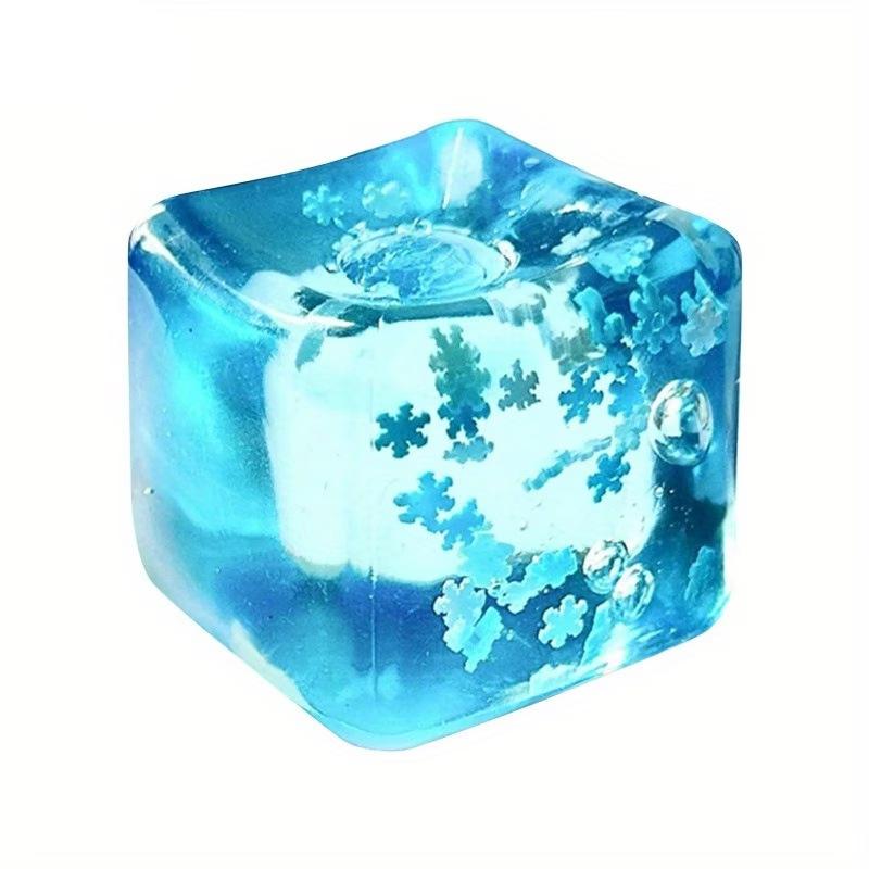 Quetschbarer Schneeflocken-Eiswürfel, langsam aufgehend, sensorisches Fidget-Spielzeug, weiche Eiswürfel, Stressabbau, Quetschspielzeug, Handübung, beruhigendes Werkzeug