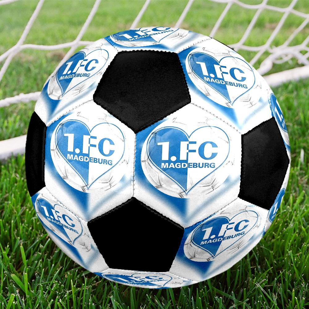 1 pz 1 FC Magdeburg Pallone da Calcio Taglia 5 Pallone da Calcetto Indoor alla Moda Colorato Gioco in Cortile - Ottimo Regalo per Appassionati di Sport HE2