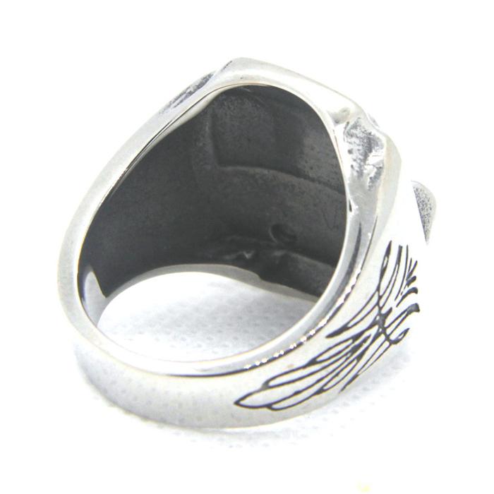 Drop Ship Ride Free Skull Ring 316L Stainless Steel Spanner Biker Skull Ring