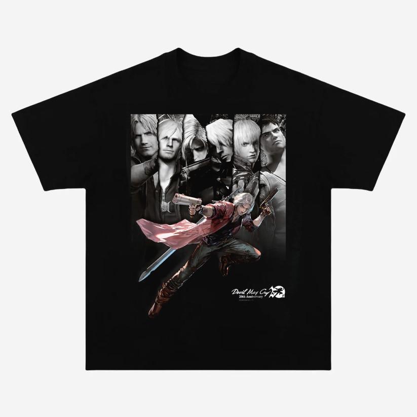 Devil May Cry Shirt, Retro Vintage 90s Classic Game Fan T Shirt Reprint S-4XL