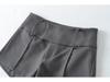 Women's 2026 High-Waisted A-Line Wide-Leg Straight Casual Shorts