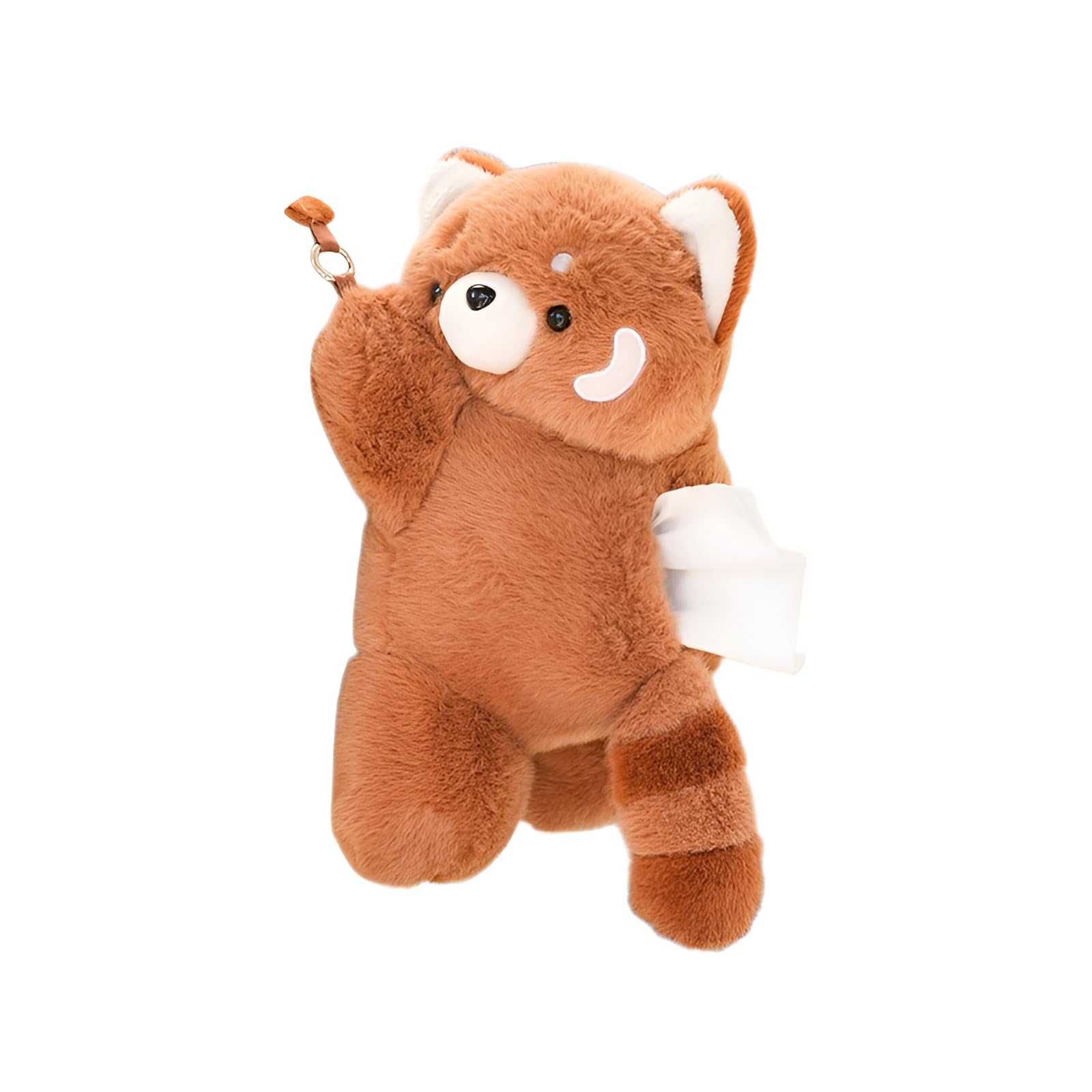 

[ahomeone] Car Tissue Case, Plush Design, Cute Cartoon Style, Fluffy Material/Multi-functional Storage Pocket, For Kin ai s code