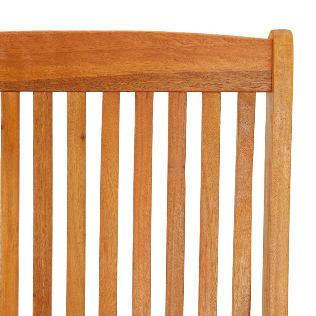 Folding Garden Chairs 2 pcs Solid Eucalyptus Wood