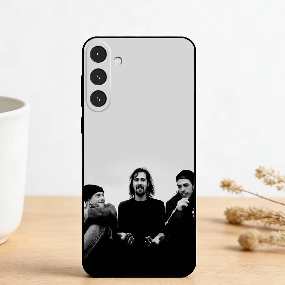 N-Nirvana Rock Band Lamentably     Phone Case For Samsung Galaxy A73,A72,A71,A70,A53,A52,A51,Others Soft Black Cover