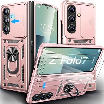 Protective Case - BOOLING - for Samsung Galaxy Z Fold 7 - Shockproof - With Ring - Camera Protection
