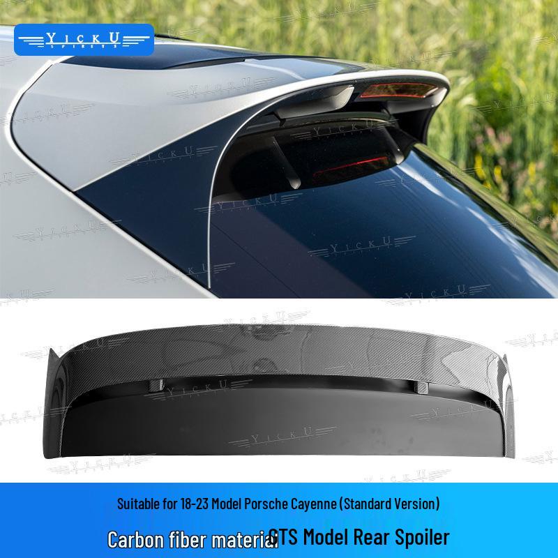 Porsche Cayenne 9Y0 Carbon Fiber Rear Spoiler & Middle Wing for 2018-2025 Models