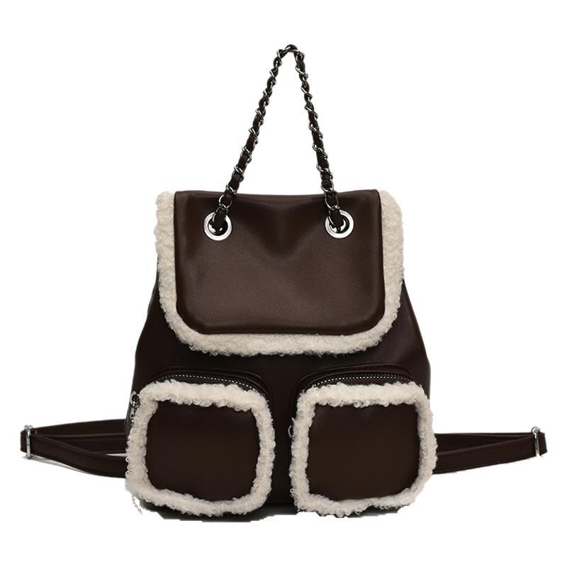 2025 New Fashion Trend Versatile Cute Plush Portable Large-capacity Handbag