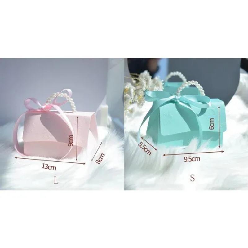 2 Pcs Flowers Portable Candy Box Party Wedding Favor Candy Boxes Baby Shower Gift Boxes Wedding Party Favor Box Candy Gift Bags