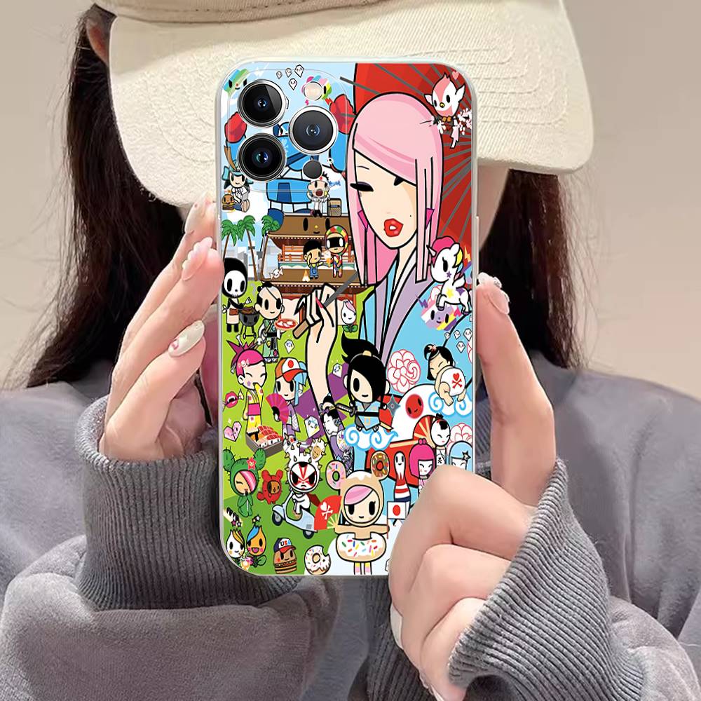 Japan Tokidokis Phone Case For iPhone 17 16 15 14 11 12 13 Mini Pro XS Max Plus Funda Shell