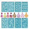 5pcs Earrings Silk Screen Stencils for Clay Reusable Silkscreen Print Clay Jewelry Making DIY Art Craft Supplies Easter