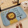 Imitation cashmere bathroom floor mat toilet toilet toilet door  absorbent foot mat household quick-drying carpet