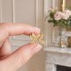 1 Pair Gold Plated Bow Earrings for Women Girls, Minimalist Cute Bow Stud Earrings, Jewelry Gifts for Wife, Girlfriend