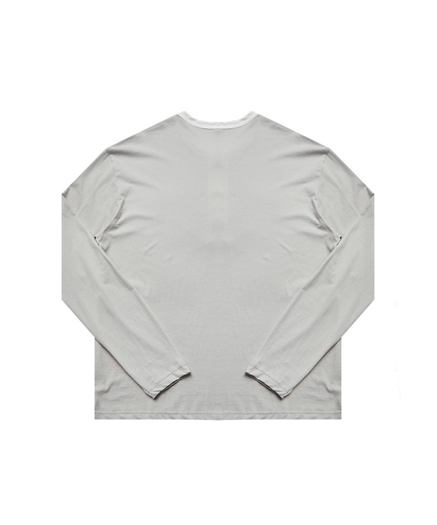 Weibeugeon Cupro Henley Neck T-Shirt Gray