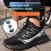 Obrotowe Zapinanie Buty Robocze Bezpieczne dla Mężczyzn Sneakersy Robocze Niezniszczalne Bezpieczne Stalowy Nosek Buty Ochronne