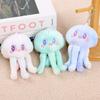 Tie-dye Jellyfish Doll Pendant Keychain Ocean Doll Bag Pendant Rag Doll Plush Toy Gift for Girls